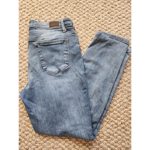 Judy Blue Boyfriend Fit 9/29 Blue Denim Jeans - Picture 1 of 12